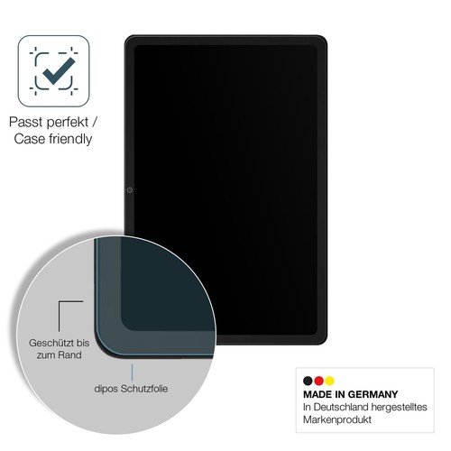 2x Schutzfolie für Samsung Galaxy Tab A9 Plus matt - Anti-Shock 9H Folie dipos - Bild 6 von 7
