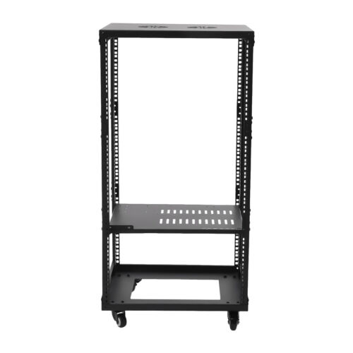 18U 18.5" 4 Post Open Frame Network Server Rack Adjustable Partition 0-31.5'' US - Picture 12 of 15