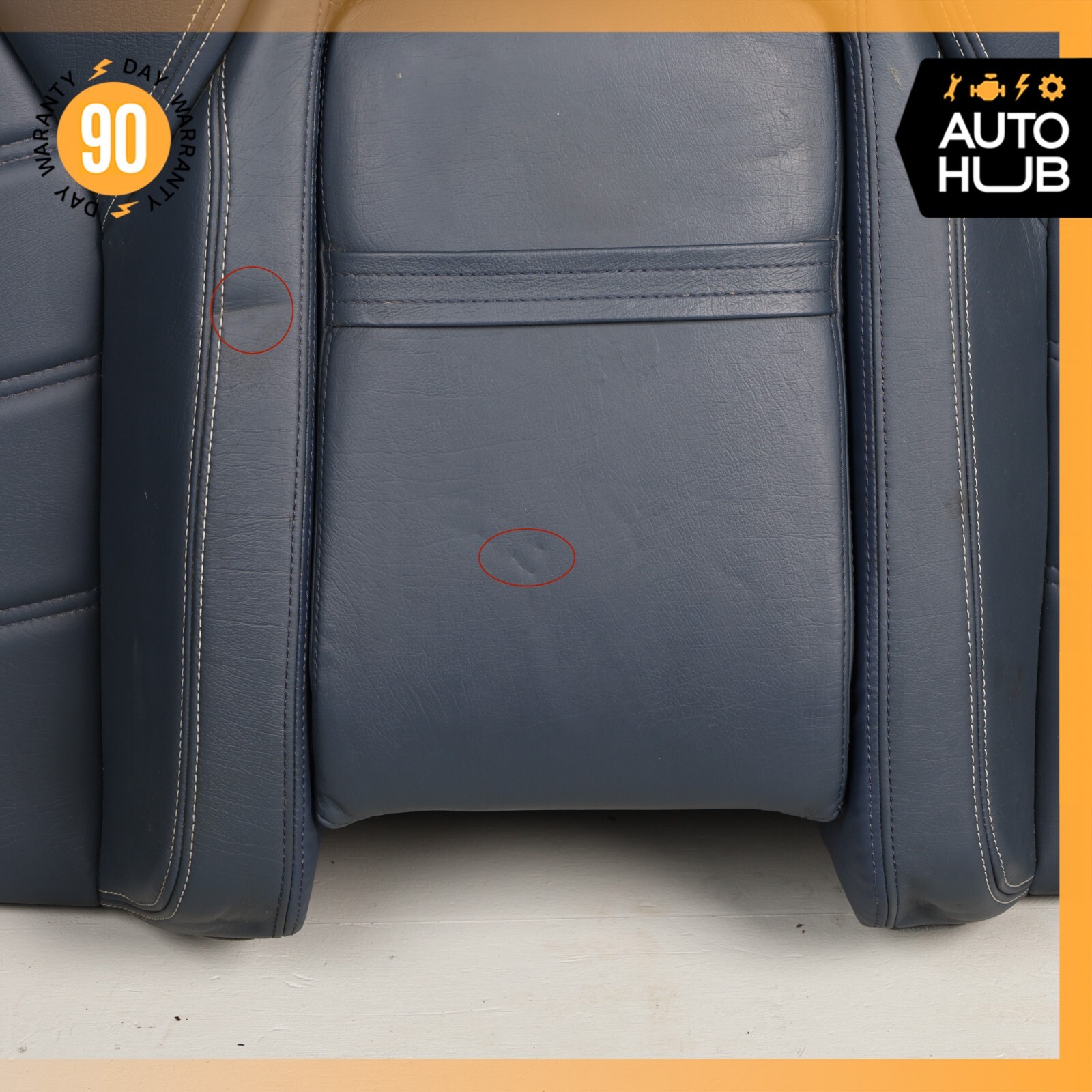 13-18 Maserati GranTurismo M145 S Rear Upper Top Seat Cushion Blue OEM