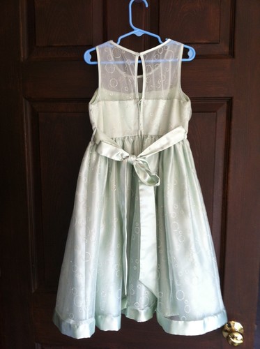 PRINCESS FATH GIRLS ICY MINT GREEN SPECIAL OCCASION DRESS 8 - Picture 3 of 8