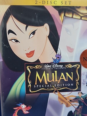 NEW Mulan Special Edition 2 Disc DVD Set - Walt Disney Movie Beuna Vista S22tamp