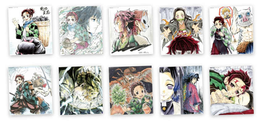 ୨୧鬼滅の刃୨୧竈門炭治郎 炭子 ブロマイド ufotable カフェ ୨୧鬼滅の刃୨୧竈門炭治郎 炭子 ブロマイド ufotable カフェ