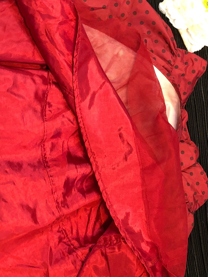 BABY GAP Talla 5 Niña’s - Falda - Rojo y Negro - Tull Christmas - Lunares - Lazo Foto 4 de 4