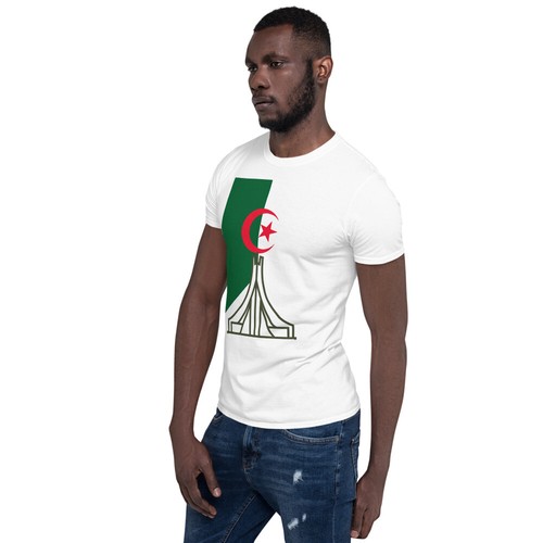 Algeria Short-Sleeve T-Shirt Algerian Flag Shirt Algeria Martyrs Monument Shirt - Picture 7 of 7