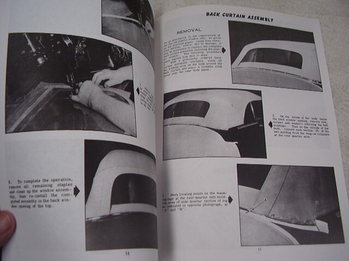 1949 1950 1951 1952 1953 1954 CHEVROLET PONTIAC CONVERTIBLE TOP INSTALL MANUAL - Picture 3 of 6