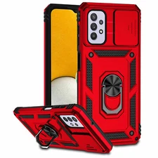 For Samsung Galaxy A13 5G Case Shockproof Camera Slide Ring Magnetic Cover