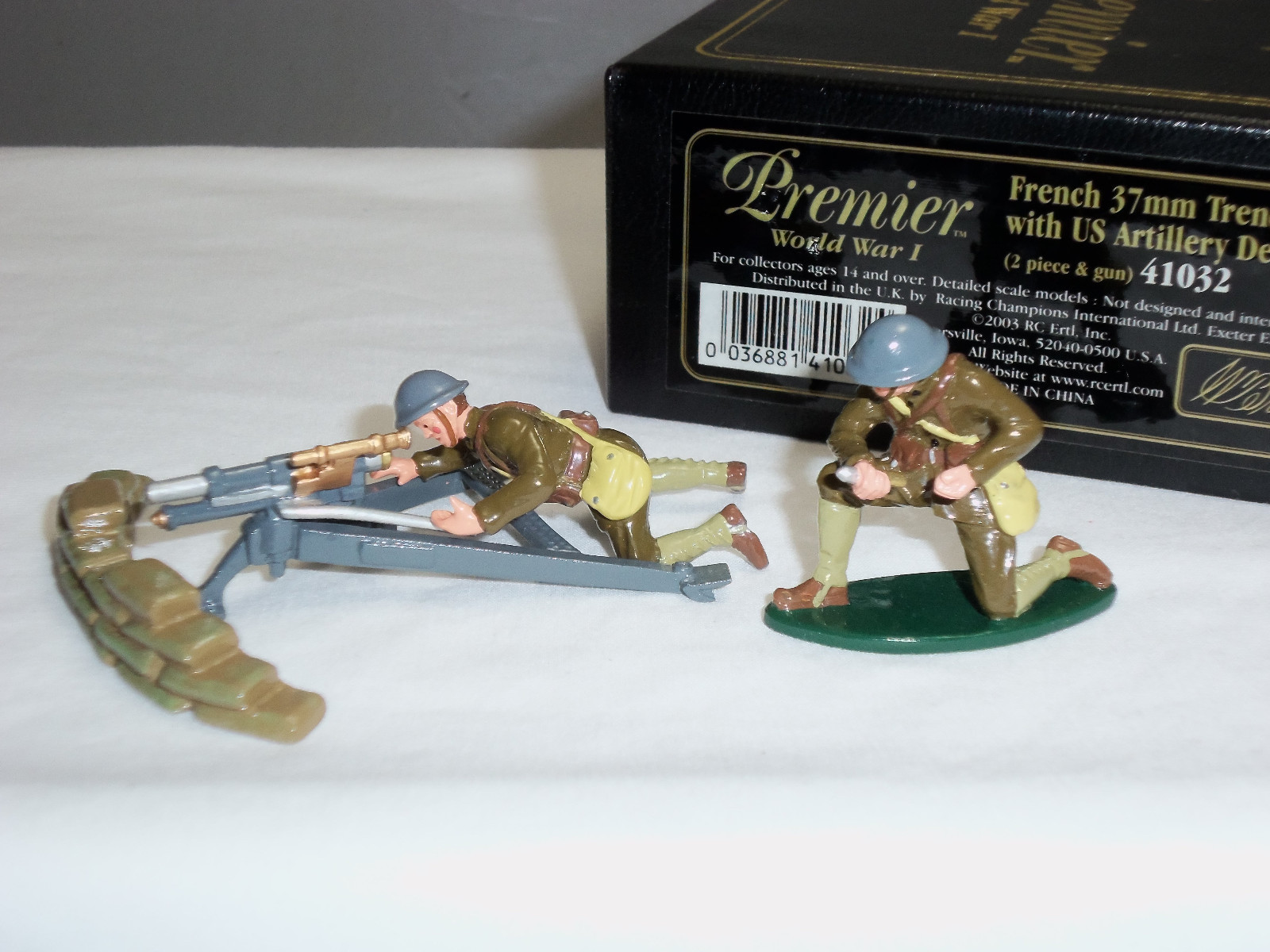 Britains 41032 WWI francese 37 mm TRINCEA PISTOLA + noi distacco Figure Set Britains 41032 WWI francese 37 mm TRINCEA PISTOLA + noi distacco Figure Set