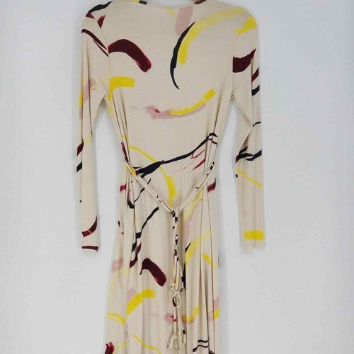 Rachel Pally Empire Tie Waist Abstract Print Long Sleeve Caftan Midi Dress Small - Picture 5 of 5