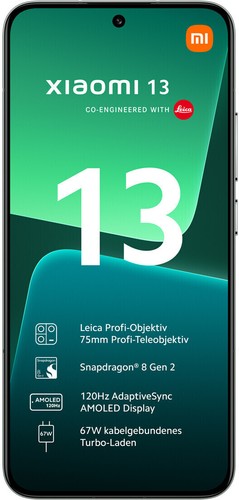 Xiaomi 13 8GB RAM 256GB Dual-SIM flora green Smartphone Gut – Refurbished - Bild 2 von 7