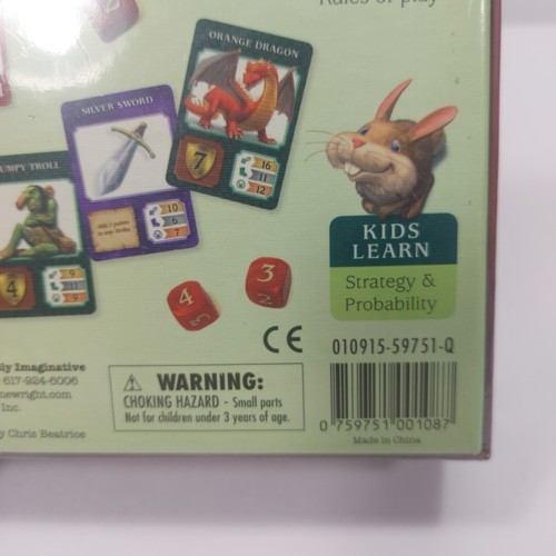 Nuevo en caja Gamewright Dragonwood A Game of Dice & Daring Fantasy Juego de cartas Nuevo y sellado - Imagen 8 de 10