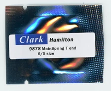 Hamilton 6/0 size Mainspring 987S "CLARK" JA-215