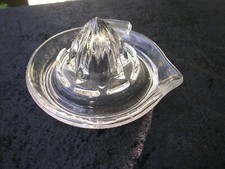 EASLEYS IMPPOVED REAMER CLEAR with Bubbles in glass 1900s 3" tall 5" Bottom