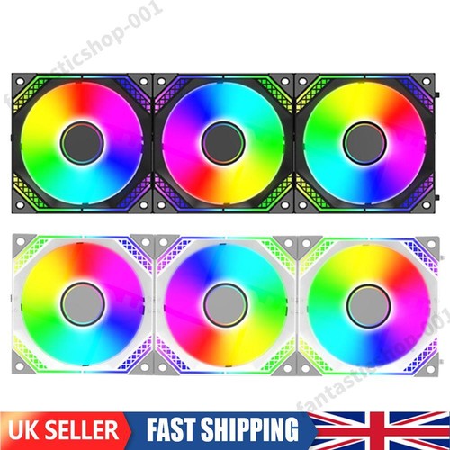 120mm PC Case Fan Low Noise 5V 3Pin ARGB 4Pin PWM Cooling Fan for Computer Case