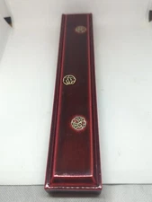 Vintage Japanese His & Hers Chopsticks In MOTHER OF PEARL INLAY *Missing 1 Stick