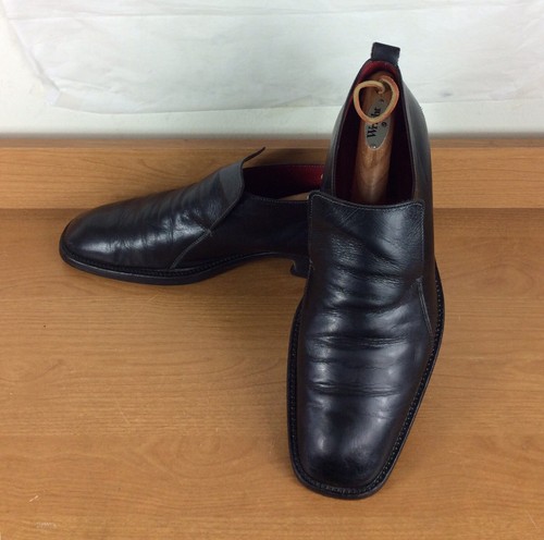 Zapatos de vestir GORDON RUSH para hombre suaves negros informales mocasines sin cordones talla 10,5 M - Imagen 4 de 12