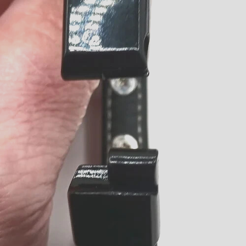 Gothic Black Spiked Real Leather Bracelets Set of 2 Unisex -New - Picture 6 of 9