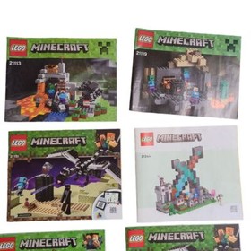 LEGO MINECRAFT LOT 8 INSTRUCTION MANUALS BOOKLETS ONLY 21113 21119 21142 21151