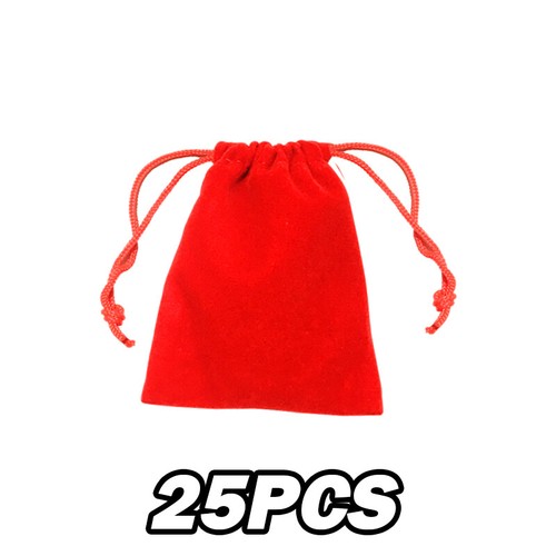 Black Velvet Drawstring Velour Gift Pouches Ring Jewelry Bag Wedding Red Favors - Picture 8 of 9