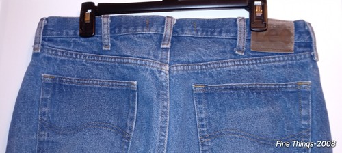Lee Jeans Men's Size 36x30" Regular Fit Straight Cut Medium Blue Wash Denim Used - Picture 4 of 8
