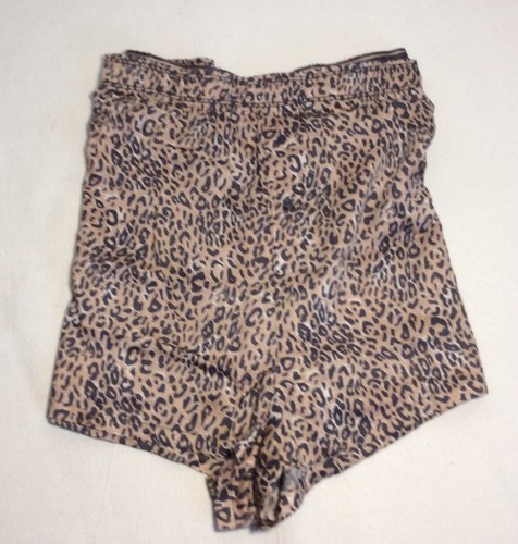 Tan/Black Animal Print Victoria's Secret VS BOXER SHORTS Size XXL Pajama Lounge - Picture 6 of 8