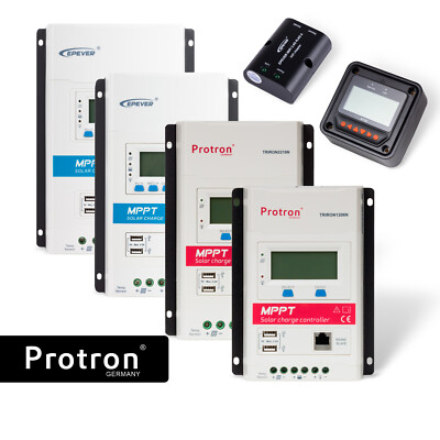 Protron Epever Solar Laderegler MPPT TRIRON 10A 20A 30A 40A MT50 Remote eBox APP