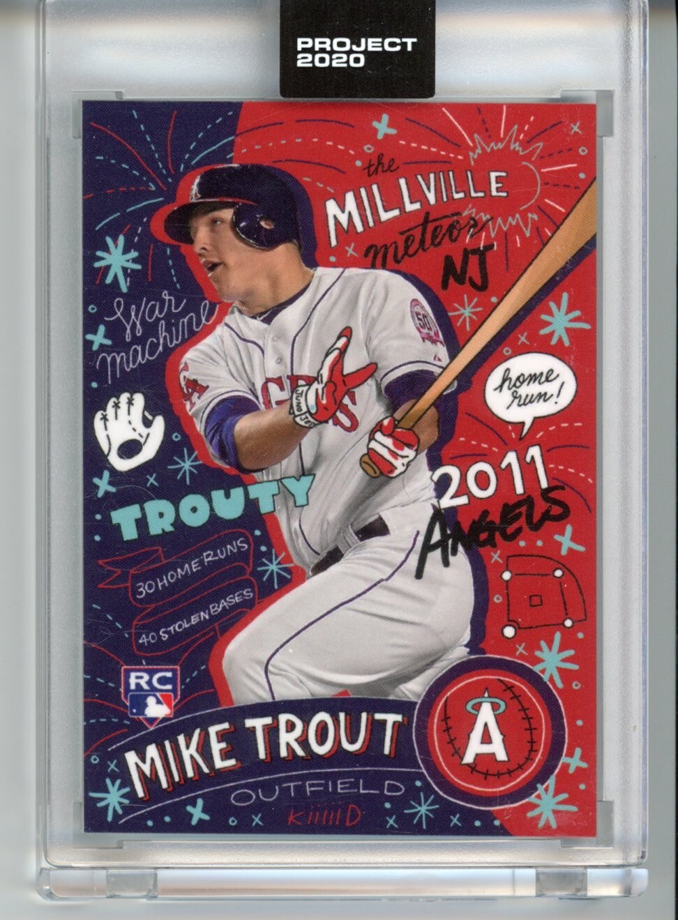 Topps Project 2020 Mike Trout Sophia Chang #142 Angels