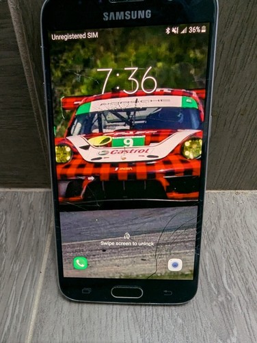Smartphone Samsung S6 *écran fissuré, fonctionne bien* - Photo 4 sur 5