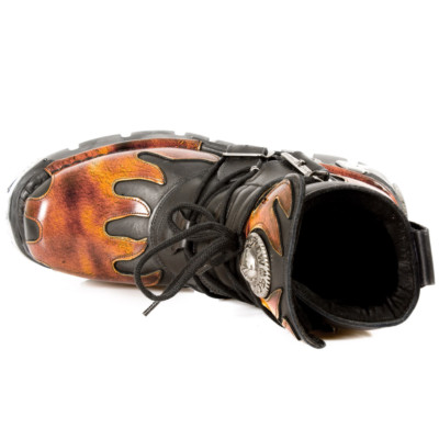 New rock fireパターン New Rock NR M.288 S1 Fire,Black - Boots, Metallic, Unisex | eBay