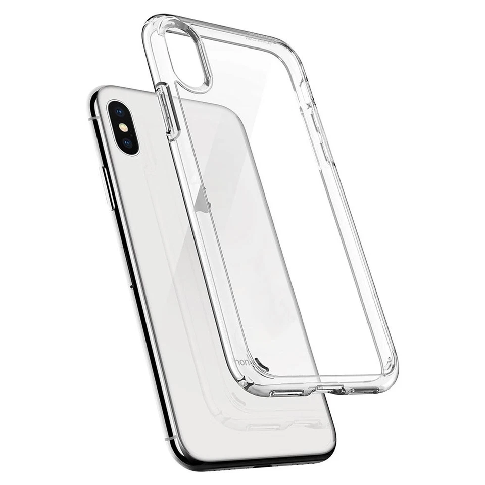 COVER CUSTODIA per PER APPLE  IPHONE X XS MAX XR TRASPARENTE MORBIDA SOTTILE   - Immagine 2 di 3