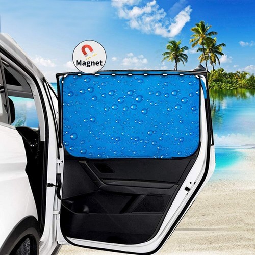 4PCS Magnetic Car Side Window Sun Shade Cover Shield UV Protection Front & Rear - Picture 4 of 16
