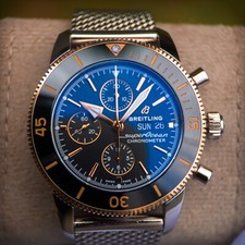 Breitling Superocean Heritage Chrono 44mm 18K Red Gold Metal Full Set