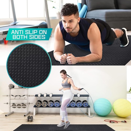 12~60 PCS Interlocking EVA Foam Puzzle Mat – Gym & Home Exercise Flooring Tiles - Picture 5 of 14
