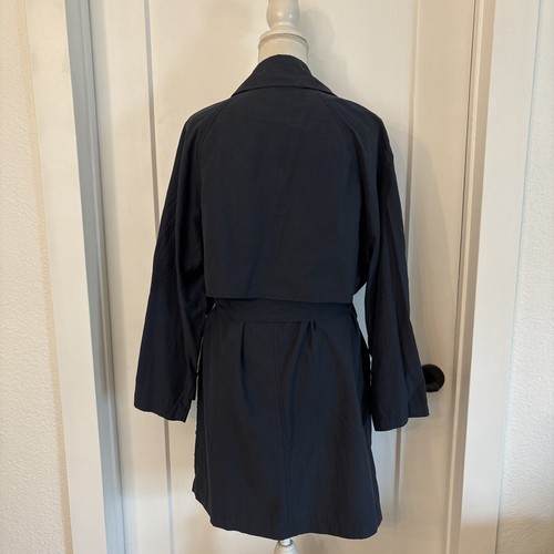 Trench cappotto donna vintage Banana Republic blu navy taglia S made in Italy - Foto 4 di 8