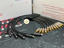 DIN - Metal RCA cable For Zapco Symbilink Amplifiers & Signal Processors SLRCM/F