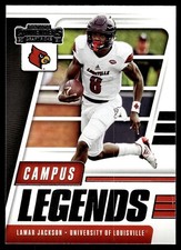 2021 Panini Contenders Draft Picks Campus Legends Lamar Jackson Louisville #17