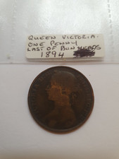 1894. Queen Victoria young head one penny coin
