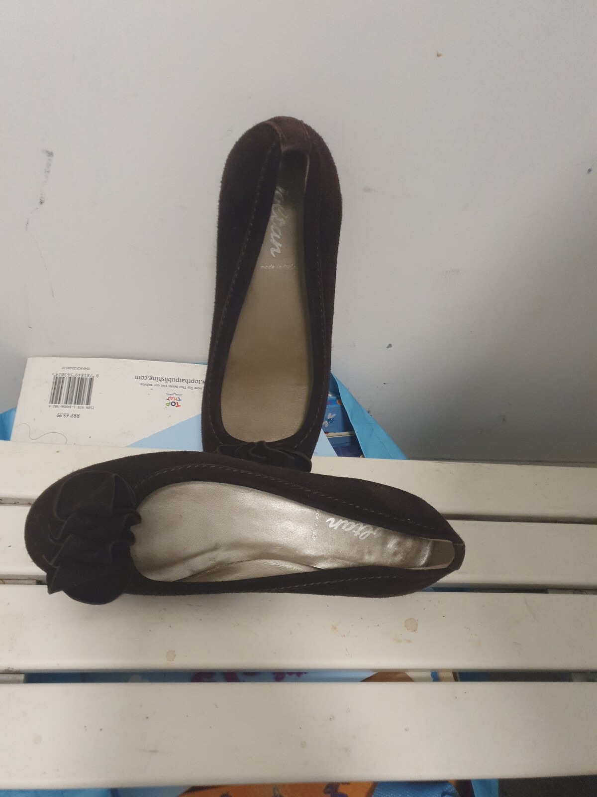 Voltan Italian Designer Deep Brown Suede shoes with tassle UK 5.5 EU 38