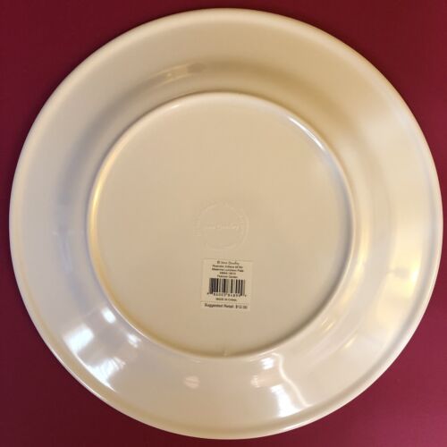 Vera Bradley PEACOCK Garden Melamine 9" Lunchion Plates ( set of 4 ) NEW - Picture 6 of 6