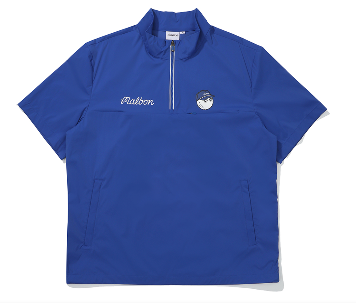 【MALBON GOLF】 Bucket Point Half Zip-Up Anorak ■MAN Genuine Malbon Golf Bucket Point Half Zip-Up Anorak GREEN