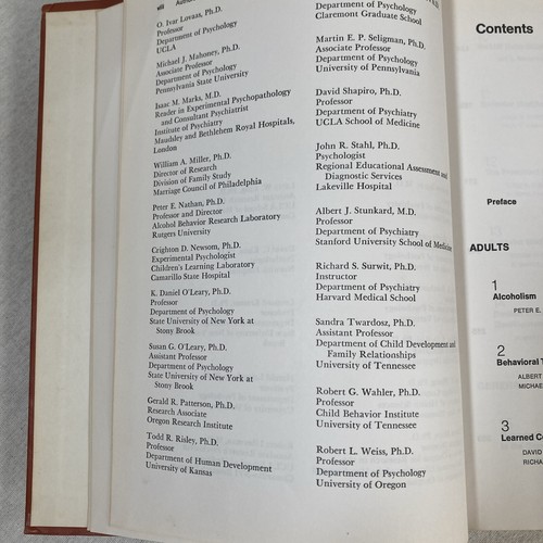Handbook of Behavior Modification and Behavior Therapy by Harold Leitenberg 1976 - Picture 14 of 22