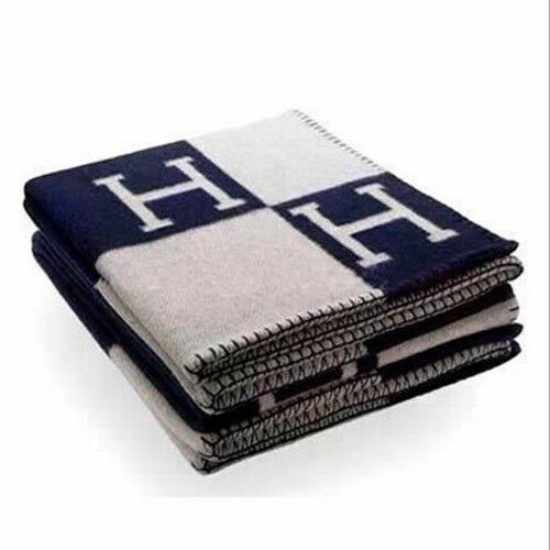 NEW Blanket Wool Cashmere Throw Plaid Blankets Shawl Aircraft Sofa 130*180 - Picture 14 of 35