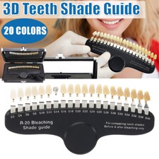 R-20 Dental 3D Shade Guide Tooth Shade Chart Board Color Comparator with Mirror