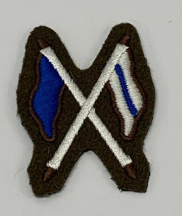 Brand New Genuine British Army Signalling Cross Flags FAD Jacket Badge