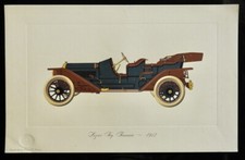 1912 Lozier Toy Tonneau Car C.P. Hornung 1965 Fine Art Lithograph Print