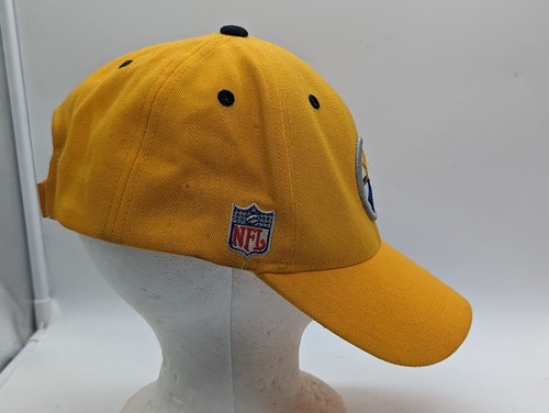 Y2k Vintage Pittsburgh Steelers NFL Reebok Strapback Football Hat Yellow Gold - Picture 4 of 5