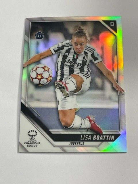 Topps Chrome Women's Champions League 21/22 Refractor Juventus Lisa Boattin RC