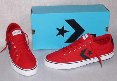 Converse 164066C STAR PLAYER OX Canvas Schuhe Sneaker Boots 47,5 Rot Weiß Schwar