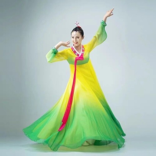 2024 NUOVO costume da ballo tradizionale hanfu femmina folk palcoscenico - Foto 23 di 25