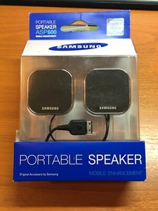 Samsung ASP600 Portable Stereo Mini Speakers for S 20 Pin Mobile Phone Original