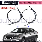 2PCS Roof Drip Mouldings Trim LH&RH Side for Nissan Sentra 2013 2014 2015-2018